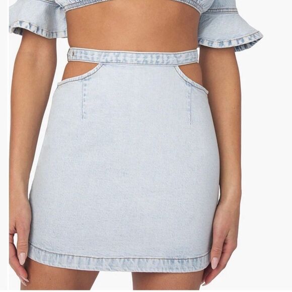 Denim Mini Skirt - NWT WeWoreWhat Cut Out
Indigo Comfort Skirt - Picture 1 of 6